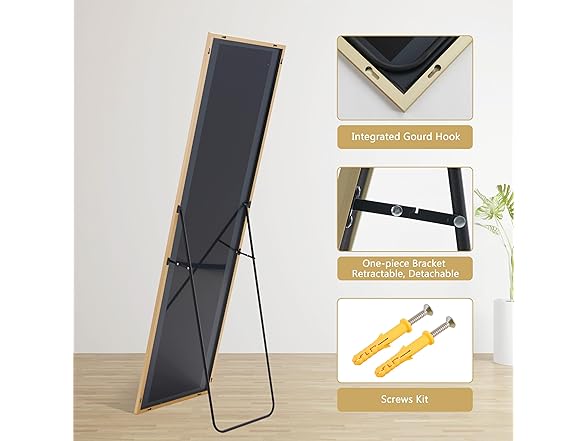 Simple Deluxe Aluminum Frame Large Mirror