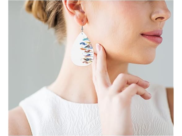 Feathers Fashion Faux Earrings