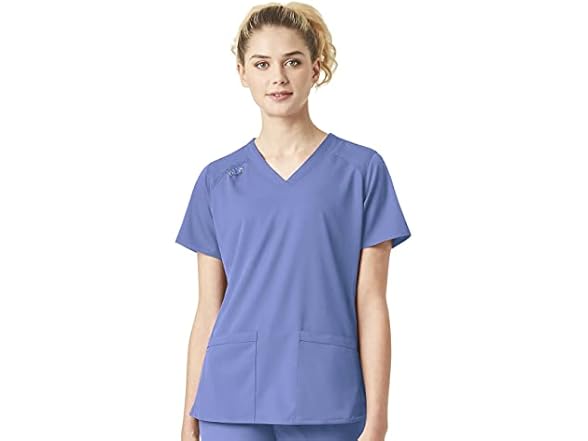 Carhartt Wmns Blue V-Neck Top (M)
