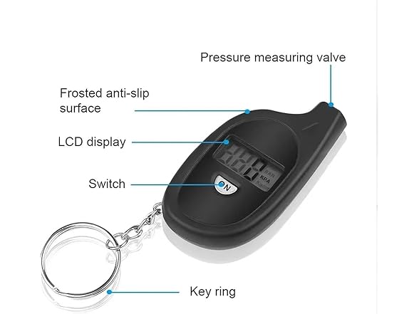 MUSM AAP-Auto-082 Tire Gauge Keychain