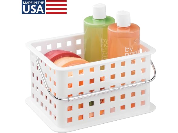 iDesign Portable Shower Caddy Basket with Handle