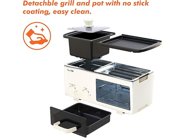 Yangming 4 in 1 Breakfast Maker Station