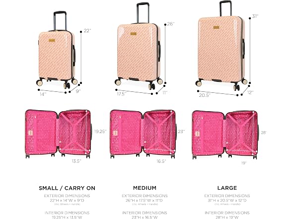 Juicy Couture Cassandra 3 Piece Luggage