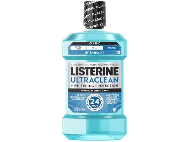 $4.99, Was $8.98, 44% Off! Listerine Ultraclean Mouthwash Intense Mint 50.7oz dealfomo