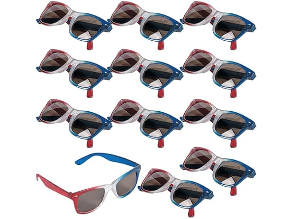 Fun Express Patriotic Nomad Sunglasses Pack of 12