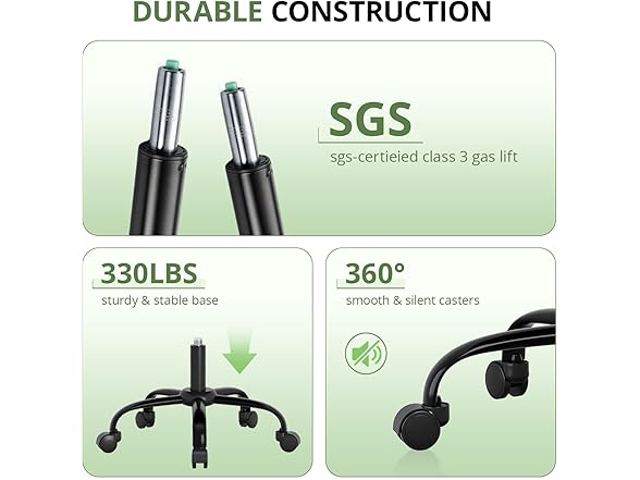 Office Chair 330 lbs Capacity