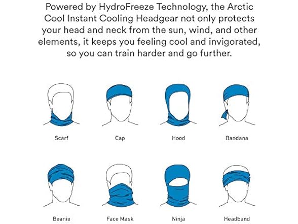 Arctic Cool Women's (OS) Cooling Face Covering Gai