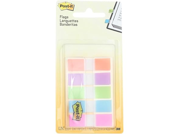 Cable Wholesale 3M 0.47 x 1.7" Post it Flags Page Marker