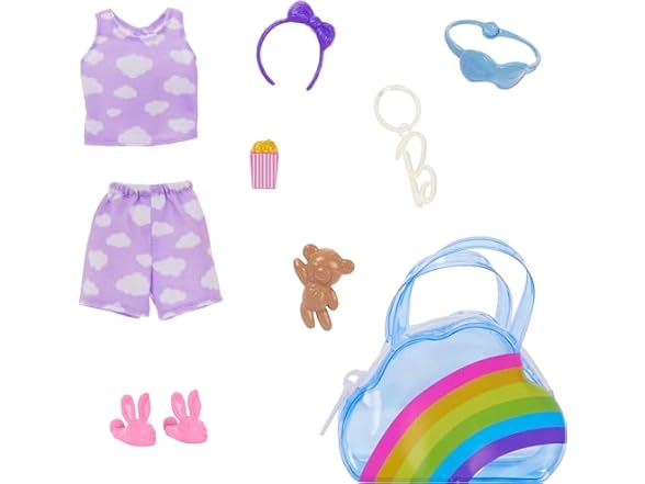 Barbie Rainbow Keychain Accessories