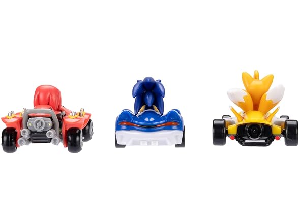 Sonic the Hedgehog 1:64 Die-cast Vehicles 3-PK