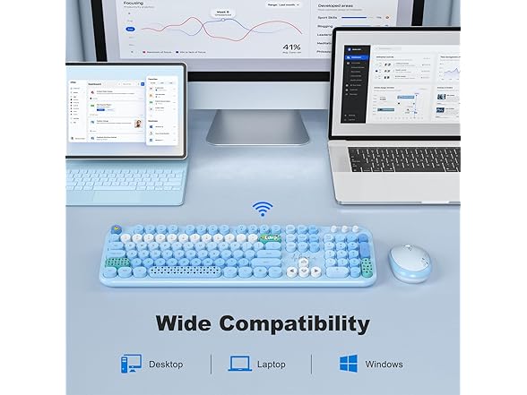 SQMD Wireless Keyboard and Mouse