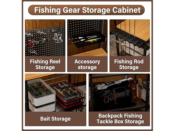 3-Tier Fishing Rod Storage Rack