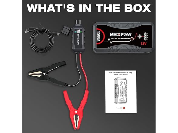 NEXPOW 1500A Car Jump Starter