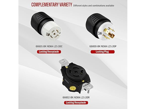 ENERLITES NEMA L21-20R Locking Connector