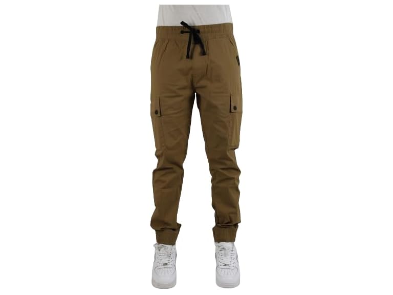 Bay York Men's Cargo Pants with Exposed Twill Tape