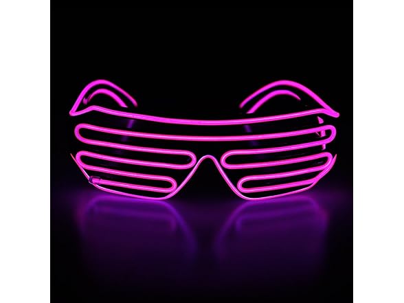 Light Up Shutter LED Neon Rave Glasses