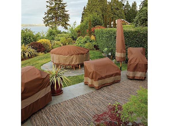Round Patio Table & Chair Set Cover, 106 Inch