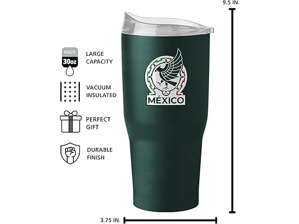 Logo Brands Mexico Soccer Tumbler