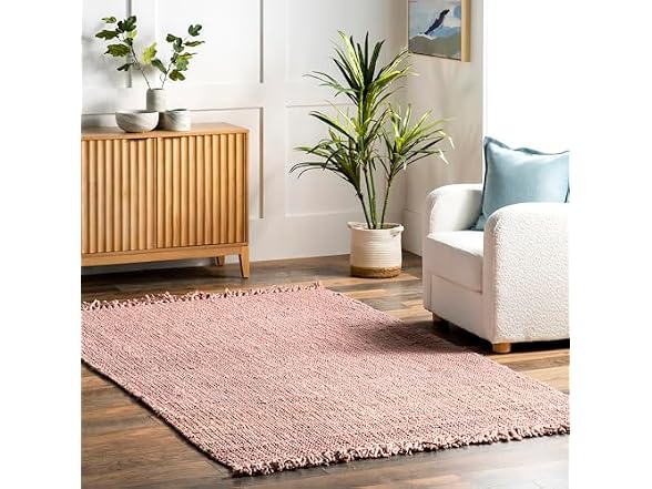 Nuloom Daniela Pink Handmade Jute Rug