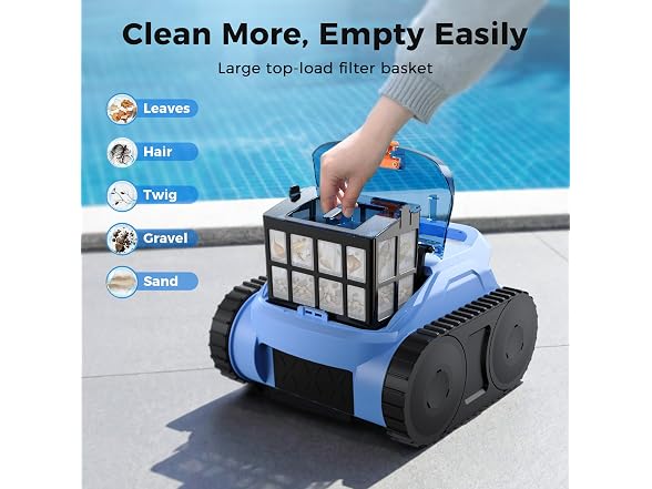 Cordless Robotic Pool Cleaner,Automatic