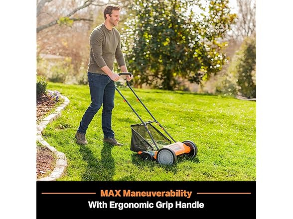 LawnMaster Push Reel Lawn Mower 18-Inch 5-Blade