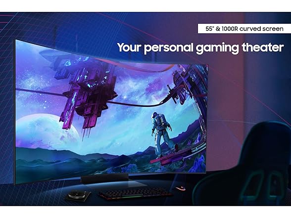 (NEW) Samsung 4k 55" Curved Gaming Monitor
