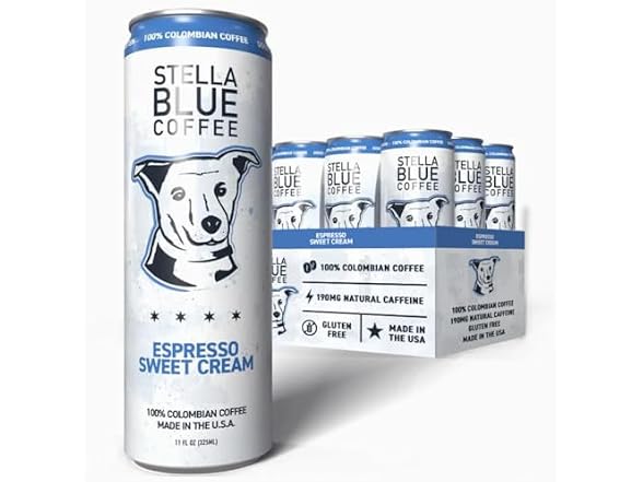 12PK Stella Blue Espresso Sweet Cream Latte Cans