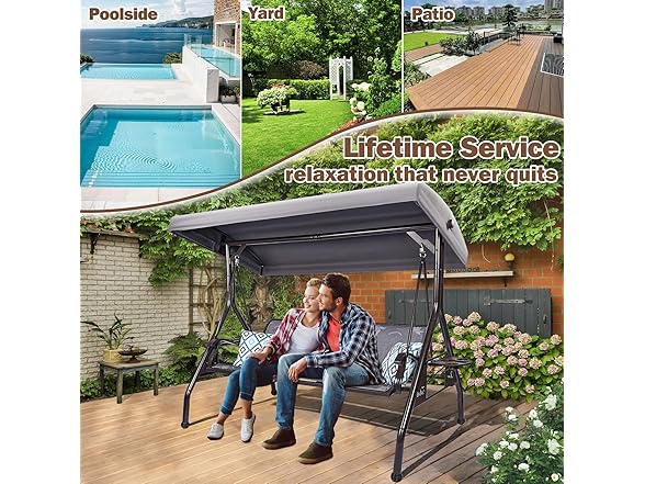 ZZW 8006 Textilene Patio Swing A-frame