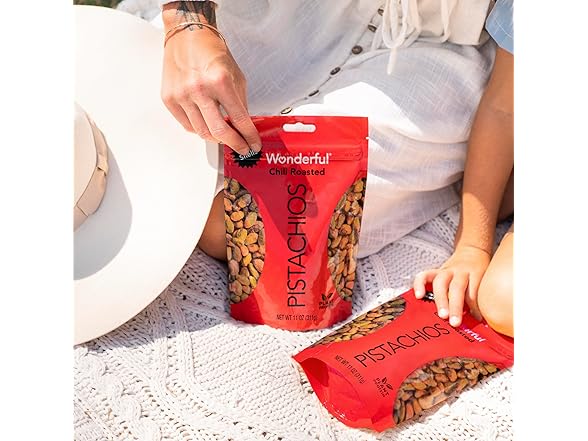 Wonderful Pistachios No Shells, Chili Ro