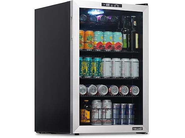 Newair Beverage Fridge w/Split Shelf - 160 Cans