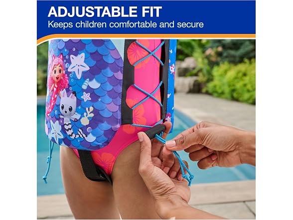 SwimWays Gabby's Dollhouse Power Swimr Outdoor Pool Swim Vest