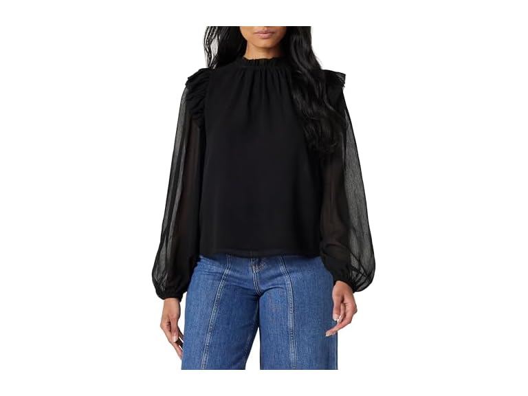 The Drop Women Feme Romantic Ruffle Blouse