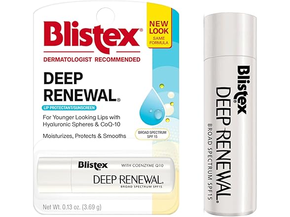 Blistex Deep Renewal Lip Protectant Sunscreen Balm