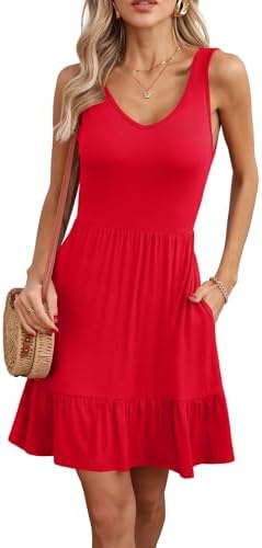 Women's Sleeveless Casual Sundress    