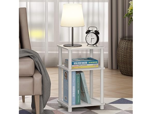 Furinno Just 3-Tier Turn-N-Tube End Table