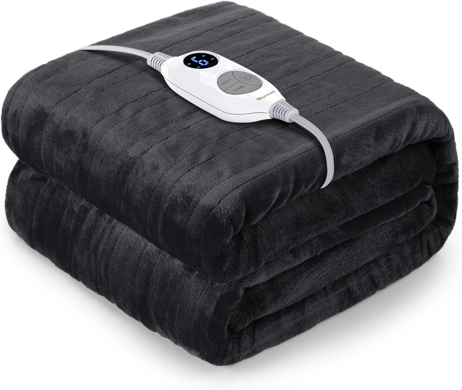 Warmrest Flannel Electric Heated Blanket, 62" x 84" - Gallery 2