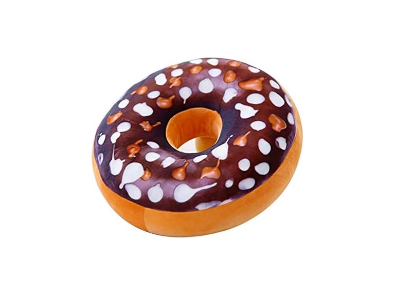 Two Elephants TI-DONC-CHO Round Seat Donut Pillow Chocol