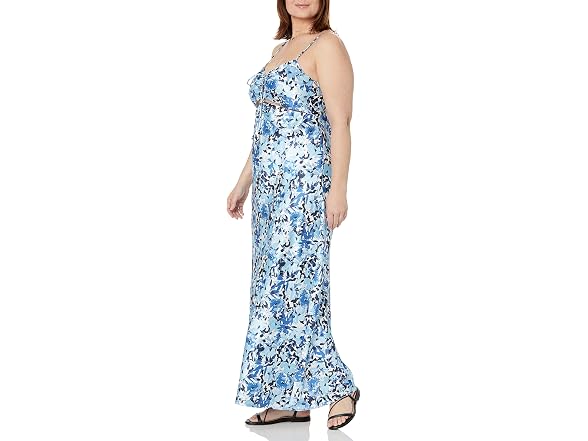 The Drop Shelby Tie-Up Cutout Slip Dress