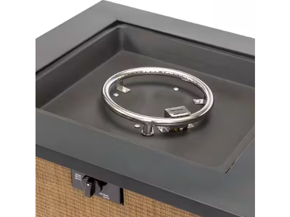 28" Sq 50k BTU Metal Fire Table for Patio