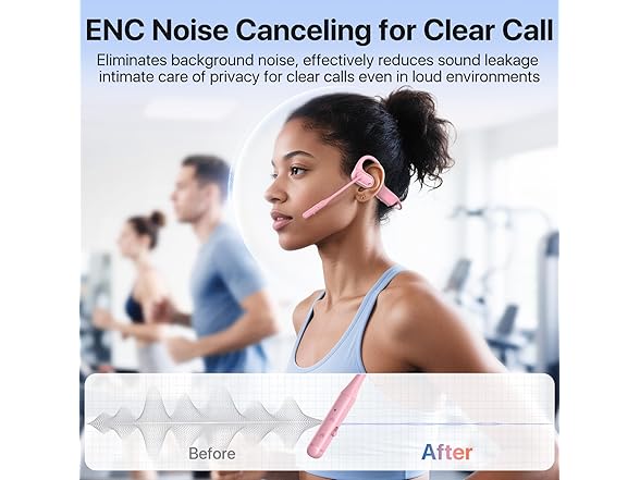 CPTEA Open Ear Headphones with Mic