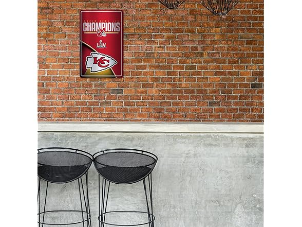 Rico Industries NFL Large Embossed Metal Sign