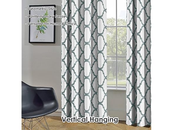 Melodieux Moroccan Fashion Curtains, 52"x63", (1 Panel)