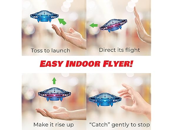 Force1 Force1 Scoot Hand Operated Drone for Kids or Adu