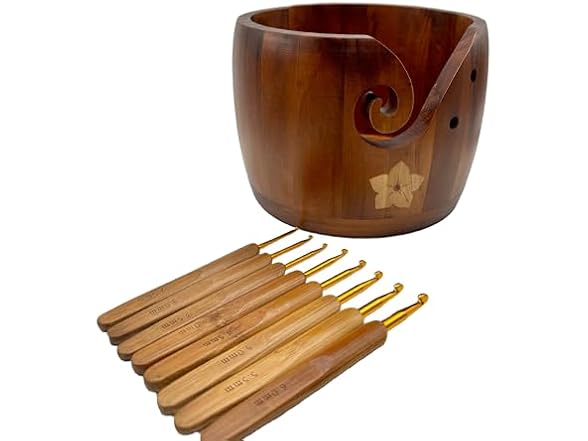 Gutyca Yarn Bowl for Crocheting Kit
