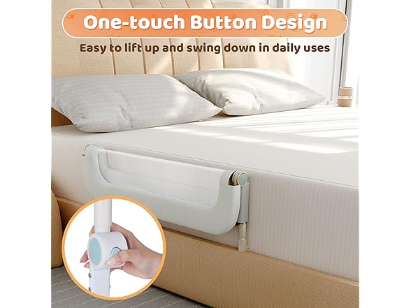 ozmer Bed Guard Rail for Toddlers