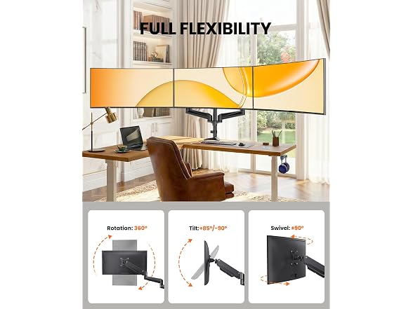 ErGear Triple Monitor Stand Fits Three - Gallery 4