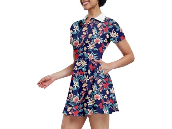 Ggov Women Tennis Dresses Golf Dress Short Shorts