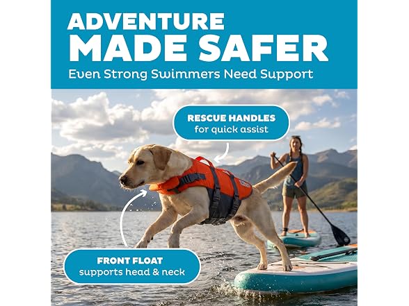 Outward Hound Granby Splash Dog Life Jacket, Life