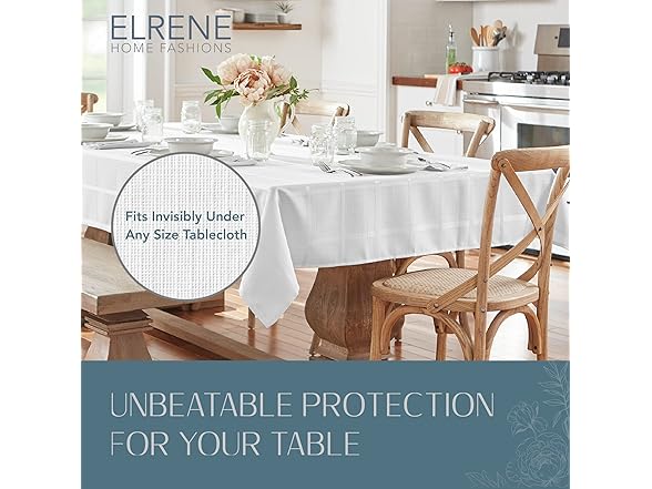 Elrene Deluxe Heavy Duty Table Pad Protector