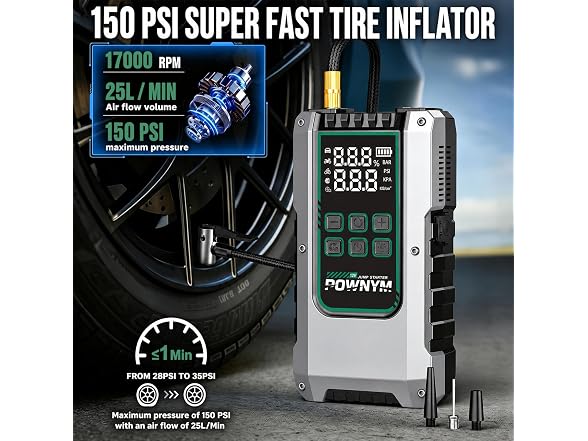 Pownym Portable Car Jump Starter